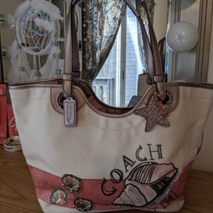 Coach canvas tote